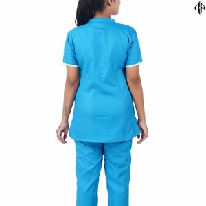 Uniformes médicos de hospital de algodón y poliéster para mujer, uniformes personalizados cómodos de manga corta para Hospital, uniforme de enfermera - Product Image 6