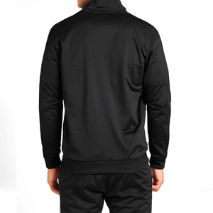 Ensemble survêtement streetwear d'hiver deux pièces avec capuche coupe-vent, pantalon et veste en coton tissé 100%, patchwork, fermeture éclair, personnalisable - Product Image 4