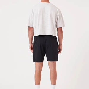 เสื้อครอปผู้ชายแบบยับ สีตามสั่ง ผลิตโดยผู้ผลิตชั้นนำ ขายส่ง ผ้าฝ้ายถัก 100% รับทำโลโก้ตามสั่ง - Product Image 2