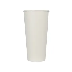 Customized logo printing 22oz 660ml 2PE 90mm white paper cups