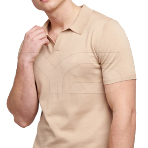 Maillot solide décontracté pour homme de grande taille pour polo avec techniques d'impression bouffante brodée respirant et confortable - Product Image 6