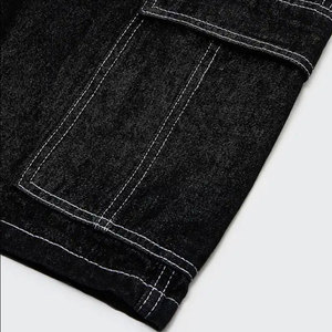 Summer Streetwear Hip Hop Baggy <b>Jean</b> Shorts New Arrival Loose Fit Fashion Denim Shorts for <b>Men</b> - Product Image 6