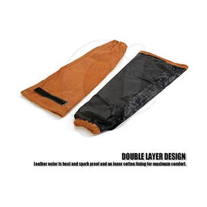 Mangas de soldadura de desgaste protector Mangas de soldadura personalizadas Mangas de soldadura de cuero de alta calidad - Product Image 3