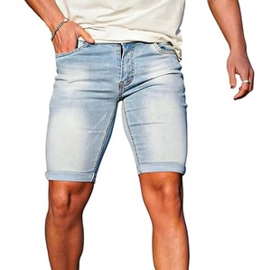 Shorts en denim 100% coton pour l'été, la salle de sport, la course à pied, respirants, jeans courts - Product Image 2