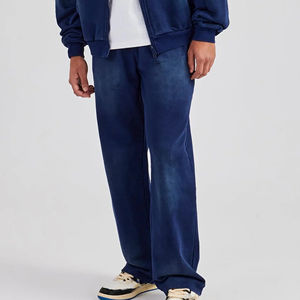 Pantalon de jogging ample pour homme en toile personnalisée, écologique, respirant, printemps, été, automne, hiver, devant plat, cordon de serrage - Product Image 4