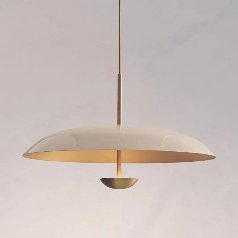 Modern Ivory Brass Sputnik Chandelier Italian Stilnovo Kalmar Style Lighting Fixture Mid Century Modern Brass Ceiling Light