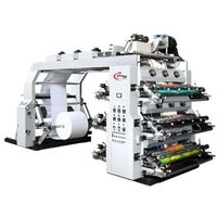 Nueva Máquina de Impresión de Bolsas No Tejidas de 10 Colores Totalmente Automática, Flexográfica, de Rollo a Rollo, 80m/min, con Guía Electrónica de Banda y Función Automática