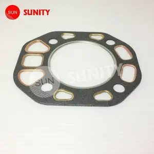 SUNITY YSB8 Gasket kepala silinder kualitas tinggi YSB8 SB8 SVE8 kepala gasket lubang tembaga 104264-01331 untuk mesin diesel Yanmar