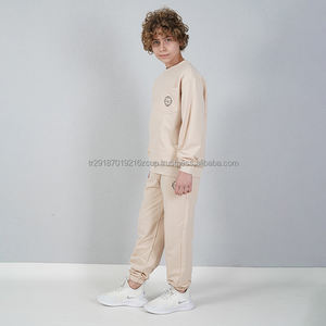 Venta al por mayor de alta calidad niño de dos hilos de tela impresa chándal conjunto de Turquía para los niños - Product Image 5