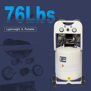 Compresseur d'air électrique portable sans huile ultra silencieux 2 HP 11 gallons 70 dB 5,2 CFM à 40 PSI 4,0 CFM à 90 PSI pour outils pneumatiques - Product Image 1