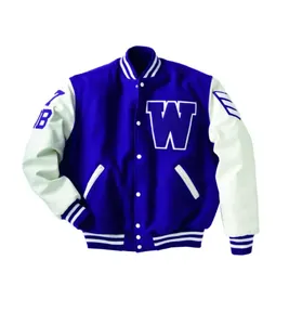 Fashion <b>Jackets</b> Quilted Lining Custom Chenille Patches Letterman College <b>Men's</b> <b>Bomber</b> Baseball <b>Varsity</b> <b>Jacket</b> <b>Man</b> - Product Image 3