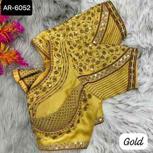 Nouveau Designer Exclusif Doux Organza Soie Saree et Fleur Imprimer Pallu avec Banglory Femmes Porter Blouse Ready Made Soie Blouse - Product Image 6