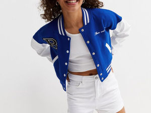 Chaqueta Varsity personalizada para mujer, bordado de chenilla, Mangas de cuero de alta calidad, longitud larga, Béisbol personalizado, Letterman Varsity - Product Image 5