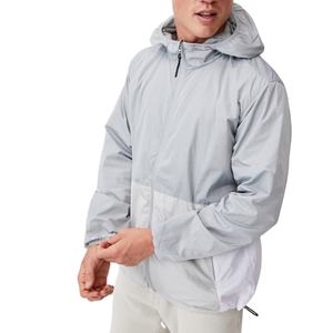 Chaqueta Cortavientos Informal de Exterior Personalizada de Alta Calidad y Transpirable, Chaqueta Impermeable de Lona con Cremallera, Ligera y Delgada para Hombre - Product Image 4