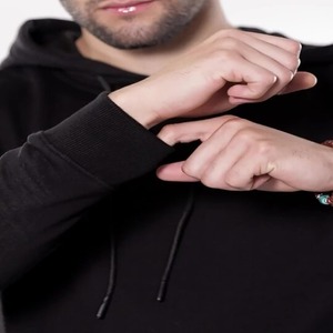 Sudadera con capucha unisex de gran tamaño de 100% algodón pesado OEM Impresión digital personalizada para el invierno-Hecho EN LA India - Product Image 5