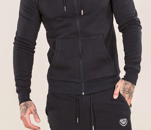 Nuevo chándal de algodón en blanco personalizado para hombre, conjuntos de Sudadera con capucha, chándal de lana Tech Jogging liso con cremallera para hombre - Product Image 6