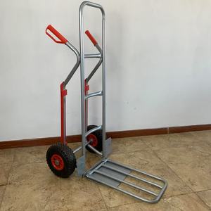 Truk tangan panjat tangga 2-roda ringkas dengan Platform lipat dan sistem tali pukulan - Product Image 4