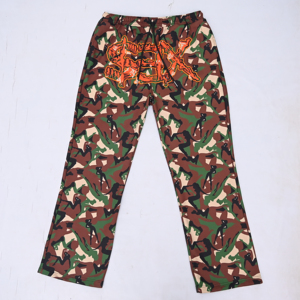 Pantalon de jogging vintage surdimensionné à broderies personnalisées en toile de sublimation, coupe ample, réfléchissant, coupe-vent respirant - Product Image 1