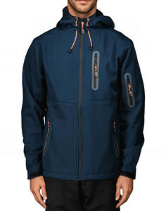 Chaqueta Softshell duradera de invierno Adventurewear con puños elásticos y cremallera para hombre, chaqueta pesada transpirable Premium a prueba de viento de lujo - Product Image 6