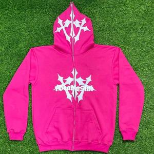 เสื้อฮู้ดดี้ปักโลโก้ตามสั่งสำหรับฤดูหนาว ผลิตแบบ ODM คุณภาพสูง เนื้อผ้าหนา 100% ผ้าฝ้าย เสื้อพูลโอเวอร์ผู้ชายทรงโอเวอร์ไซส์ พิมพ์ลายนูน 3 มิติ - Product Image 2