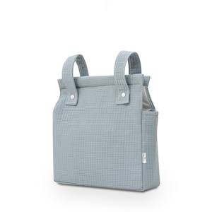 Sac à couches bleu foncé en forme de nid d'abeille pour produits de soin pour bébé - Product Image 1