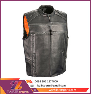 Chaleco de cuero de moto profesional transpirable de alta calidad Chaleco de carreras para exteriores en colores sólidos por Standard International - Product Image 5