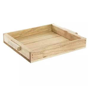 Plateau de service en bois de manguier naturel fait à la main Rectangle antidérapant plateau/support en bois personnalisé Design décoratif élégant pour mariage - Product Image 1
