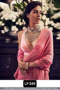 ชุดผ้าส่าหรีแฟนซีสำหรับผู้หญิง,ชุดไปงานปาร์ตี้และงานเทศกาลผ้าคอตตอนออกแบบชุดทำงานทนทาน - Product Image 6