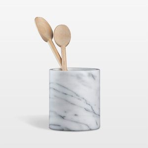 Porta Cubiertos de Mármol de Excelente Calidad, 100% Artesanía India, Forma Redonda para Hogar, Hotel, Restaurante, Vajilla - Product Image 1