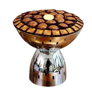 Bol à chocolat décoratif fantastique avec plateau en argent élégant bol à chocolat artisanal de qualité supérieure pour une utilisation au restaurant d'hôtel - Product Image 3
