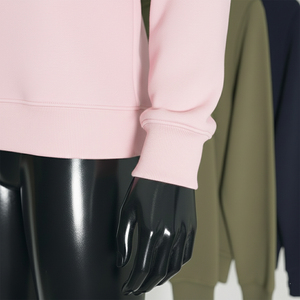 100% Cotton unisex Loose fit <b>Long</b> Sleeve Pullover Casual Drop Shoulder <b>Sweatshirt</b> with Letter Print Breathable - Product Image 2