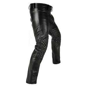 Dernier style de pantalon en cuir pour hommes Pantalon en cuir léger taille élastique décontracté de haute qualité à vendre Meilleure qualité Prix bon marché - Product Image 2