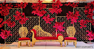 Panneaux découpés au laser de haute qualité pour la décoration de mariage, achetez des panneaux Jali sur mesure, à la mode, à thème blanc, pour les grands événements, vente à Londres - Product Image 4