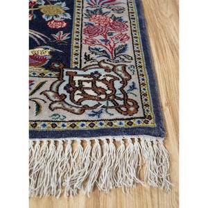 Tapis en laine noué à la main Gulmarg bleu, motif floral abstrait rectangulaire, design patchwork pour la maison, adolescents Pae-4477 - Product Image 4