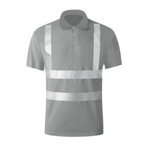 Camisa de Trabajo de Alta Visibilidad para Hombre, 190g, Algodón Puro, Reflectante, Ropa de Trabajo Duradera y Cómoda - Product Image 1