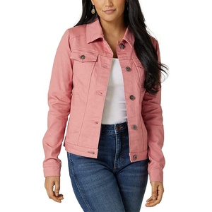 Vêtements actifs Veste en jean pour femmes Respirant Logo personnalisé/Couleurs Prix raisonnable Veste en jean tendance entièrement élégante Meilleures choses - Product Image 1