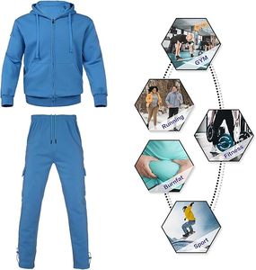 Survêtement décontracté à capuche pour homme, taille plus, avec logo personnalisé, respirant, en polyester, style tendance - Product Image 5