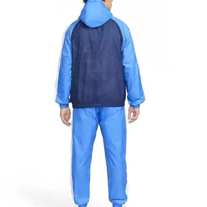 Chaqueta Deportiva de Nailon con Capucha para Hombre, Personalizada, Informal, Lisa, Cortavientos, con Cremallera Completa - Product Image 2