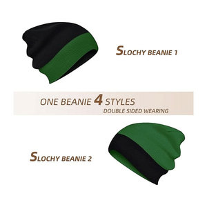 Bonnets en acrylique | Chapeaux en tricot d'hiver de luxe | Logo personnalisable en gros de qualité supérieure broderie 3D unisexe adulte couleurs personnalisées - Product Image 4