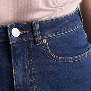 กระโปรงผ้ายีนส์เอวสูงสำหรับผู้หญิงกระโปรงยีนส์ขนาดเล็กผ้ายืดเอวสูงมาใหม่กระโปรงยีนส์ฟอกสีอ่อนสำหรับฤดูร้อนและฤดูใบไม้ร่วง - Product Image 5