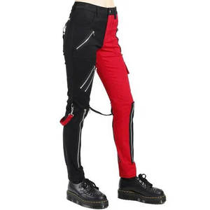 Pantalones Sexys con Cadenas Hechas a Mano, Estilo Gótico Punk Emo, con Tiras y Pierna Abierta para Mujer, 2026 - Product Image 2