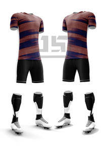 Camiseta Deportiva de Fútbol, 100% Poliéster, Tejido Transpirable y Duradero, Impresión por Transferencia de Calor, Logotipo y Nombre del Equipo Personalizados, Unisex - Product Image 1