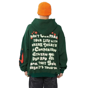 OEM vente en gros meilleure qualité 100% coton mélangé pull à capuche bouffant imprimé unisexe design pour hommes femmes brodé hiver 2025 - Product Image 3