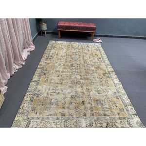 พรมวินเทจสไตล์ตุรกี ขนาด 5.4x8.9 ฟุต พรมขนาดใหญ่ สีน้ำตาล พรมโมร็อกโก - Product Image 5