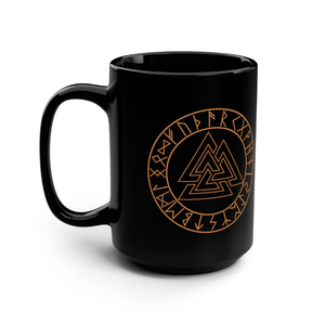 Et Runes Mug, Valknut, Viking Gift, Norse Gift Cadeaux de mari, Couples Gift, Christmas Gifts - Product Image 2