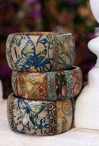 สร้อยข้อมือและกำไลข้อมือไม้วัฒนธรรมทำด้วยมือขนาดกำหนดเองออกแบบมงกุฎดอกไม้สำหรับงานแต่งงาน - Product Image 4