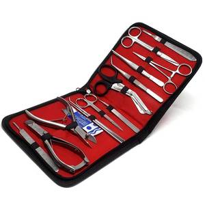 Kit d'instruments chirurgicaux, ensemble d'outils de dissection avec étui, 33 pièces, acier, réglable, durable, pour usage animal - Product Image 3