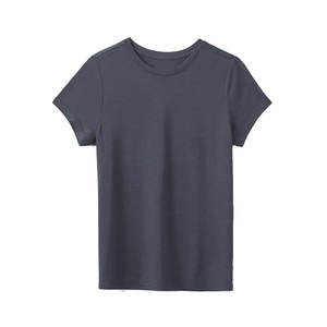 T-shirt pour femme avec logo personnalisé en gros, t-shirt pour femme au meilleur prix, t-shirt pour femme en coton, coupe ajustée, manches courtes - Product Image 1