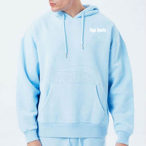 Sudadera con capucha de gran tamaño con logotipo impreso OEM de alta calidad, sudaderas con capucha de algodón para hombre, sudaderas con capucha de gran tamaño para invierno - Product Image 3