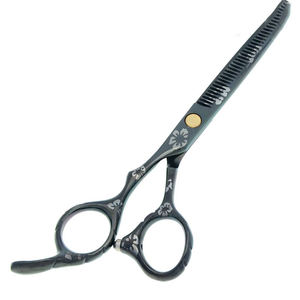 Ciseaux de coiffeur en acier inoxydable de salon professionnel de haute qualité avec pointe de lame tranchante ciseaux de coupe de cheveux droits en gros - Product Image 6